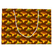Fun Fiesta sombrero gefliestes Party Tasche Große Geschenktüte (Rückseite)