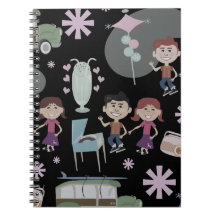 Fun Fifties Erinnerungen Niedlich Retro Art Design