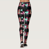 Fun Fifties Jukebox Music Players Muster Leggings (Rückseite)