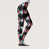 Fun Fifties Jukebox Music Players Muster Leggings (Rechts)