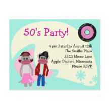 Fun Fifties Sock Monkey Shindig