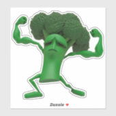 Fun Fighting Broccoli Aufkleber - Anpassbares Quir (Blatt)