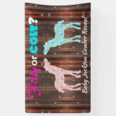 Fun "Filly or Colt" Gender Reveal Banner (Vertikal)