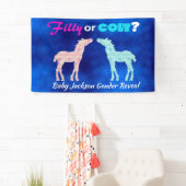 Fun "Filly or Colt" Gender Reveal Banner (Insitu)