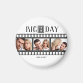 Fun Film Hochzeit 3 Fotos hinzufügen Magnet (Vorne)