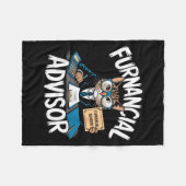Fun Financial Planner Gift Funny Retirement Adviso Fleecedecke (Vorderseite (Horizontal))