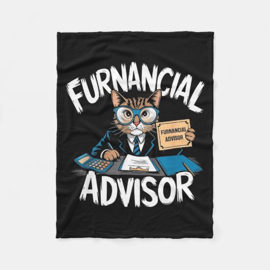 Fun Financial Planner Gift Funny Retirement Adviso Fleecedecke (Vorderseite)