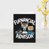 Fun Financial Planner Gift Funny Retirement Adviso Karte (Gelbe Blume)