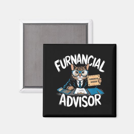Fun Financial Planner Gift Funny Retirement Adviso Magnet (Vorderseite/Rückseite)