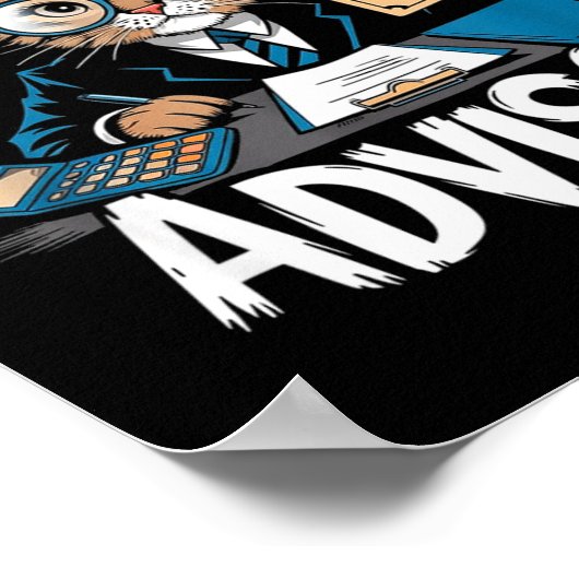 Fun Financial Planner Gift Funny Retirement Adviso Poster (Ecke)