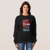 Fun Fireworks Firecracker US-Flagge 4. Juli Sweatshirt (Vorne ganz)