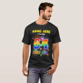 Fun Fireworks, Regenbogen-Look "64", 64. Geburtsta T-Shirt (Vorne ganz)