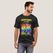 Fun Fireworks, Regenbogen Look "96", 96. Geburtsta T-Shirt (Vorne ganz)