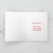 Fun Fireworks + Regenbogenmuster "5" Geburtstag # Karte (Innenseite)