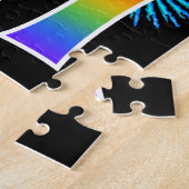 Fun Fireworks + Regenbogenmuster "81" Geburtstag # Puzzle (Seite)