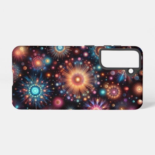 Fun Fireworks Samsung Galaxy Hülle (Rückseite (Horizontal))