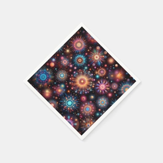 Fun Fireworks Serviette (Ecke)