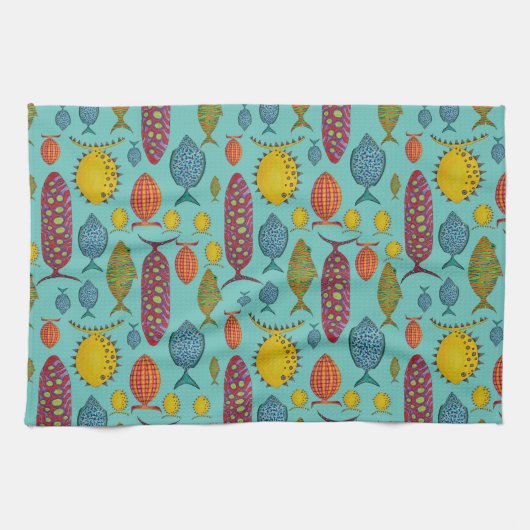 Fun Fisch Geschirrtuch (Horizontal)