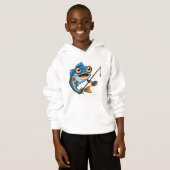 Fun Fish Cartoon – Kids’ Hoodie (Vorne ganz)