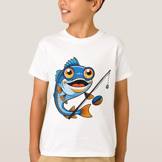 Fun Fish Cartoon Tee (Vorderseite)