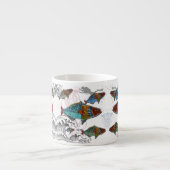 Fun Fish Mug Design using Needle Punch fish design Espressotasse (Vorderseite)