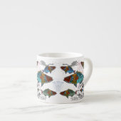 Fun Fish Mug Design using Needle Punch fish design Espressotasse (Vorderseite Rechts)
