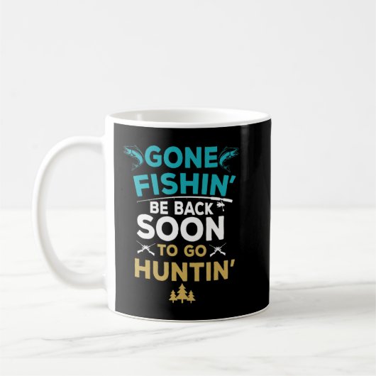 Fun Fishing Hunter Junting Fisherman Gift Kaffeetasse (Links)