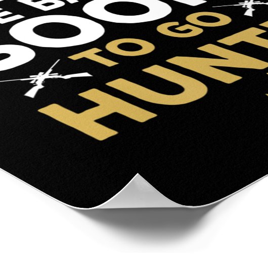 Fun Fishing Hunter Junting Fisherman Gift Poster (Ecke)