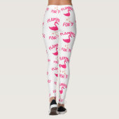 Fun Flamingo für tropisches Vogelmuster Leggings (Rückseite)