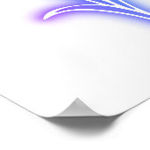 Fun Flamingo & Hearts Seating Chart 36"x24" Poster (Ecke)