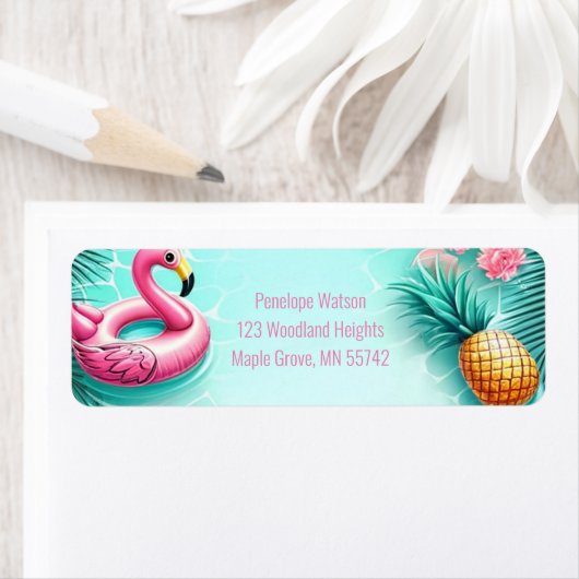 Fun Flamingo und Ananas Summer Pool Party (Insitu)