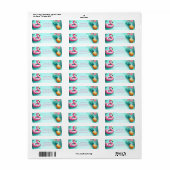 Fun Flamingo und Ananas Summer Pool Party (Vorne)