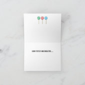 Fun Flamingos Faltkarte Karte (Innenseite)