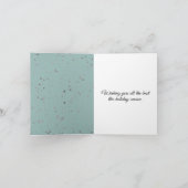 Fun Flamingos Glittery Weihnachten Personalisiert Ankündigung (Innenseite)