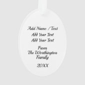 Fun Flamingos Ornament (Rückseite)