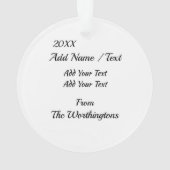 Fun Flamingos Ornament (Rückseite)