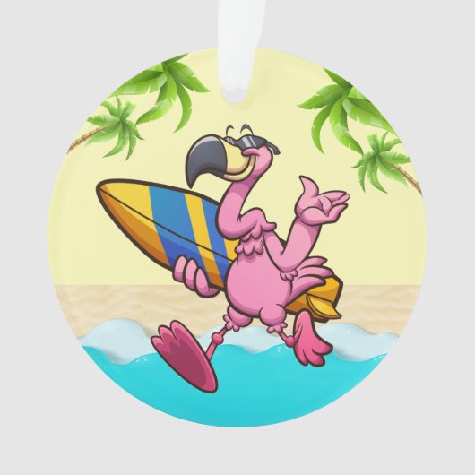 Fun Flamingos Ornament (Vorderseite)