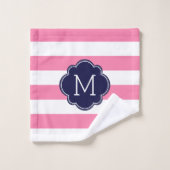 Fun Flamingos Pattern Badhandtuch Set (Waschlappen)