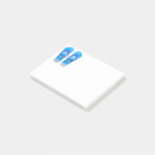 Fun Flip Flops Sommer Beach Art für Urlaub Post-it Klebezettel (angewinkelt)