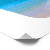 Fun Flip Flops Sommer Beach Art für Urlaub Poster (Ecke)