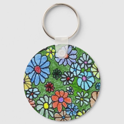 "Fun Floral #2" Schlüsselanhänger (Vorderseite)