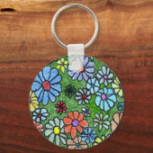"Fun Floral #2" Schlüsselanhänger (Vorderseite)