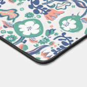 Fun Floral Doodle Design Schreibtischunterlage (Ecke)