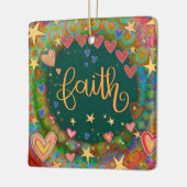 Fun Floral Faith Hübsch Heart Inspirivity Keramikornament (Links)