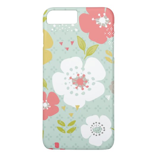 Fun Floral Fantasy Case-Mate iPhone Hülle (Rückseite)
