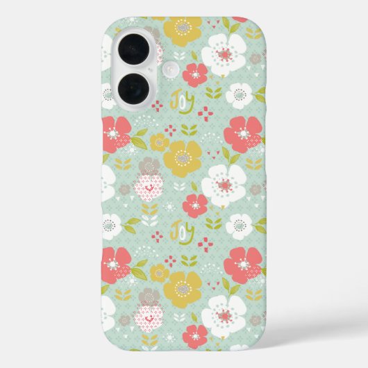 Fun Floral Fantasy Case-Mate iPhone Hülle (Rückseite)