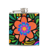 Fun Floral Flask Flachmann (Vorderseite)