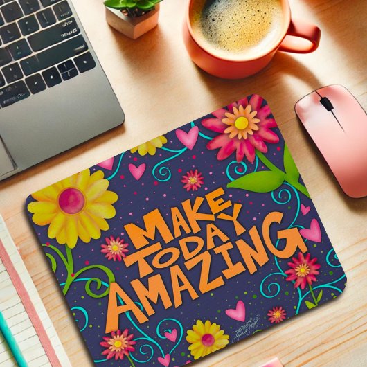 Fun floral fröhliches Phantastisches Zitat Mousepad