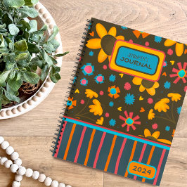 Fun Floral Personalisiert Inspirivity Journal Notizblock