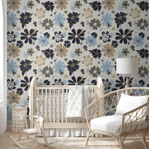 Fun Floral Retro Muster Tapete